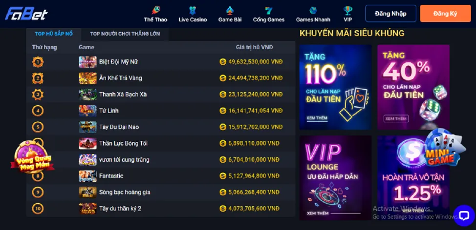 Ưu đãi độc quyền S8BET Nổ Hũ